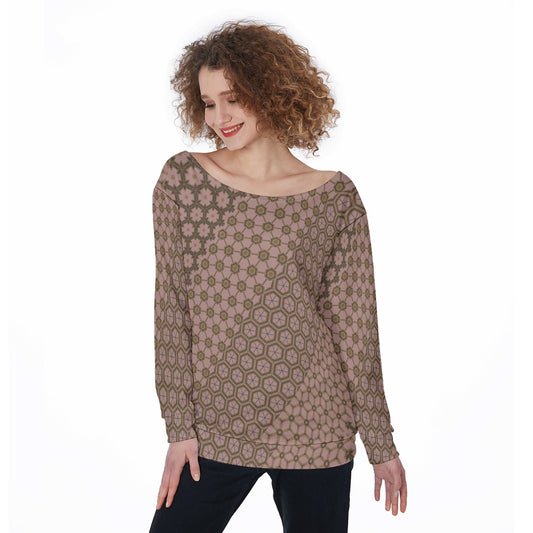 PalePink - Off Shoulder Ssweatshirt