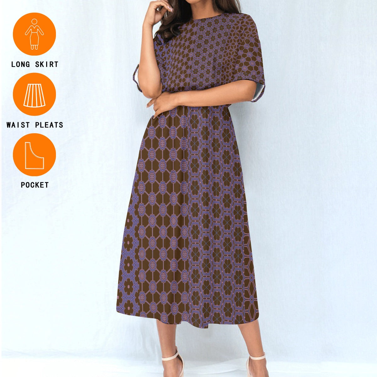GroundGem - Knee Length Dress