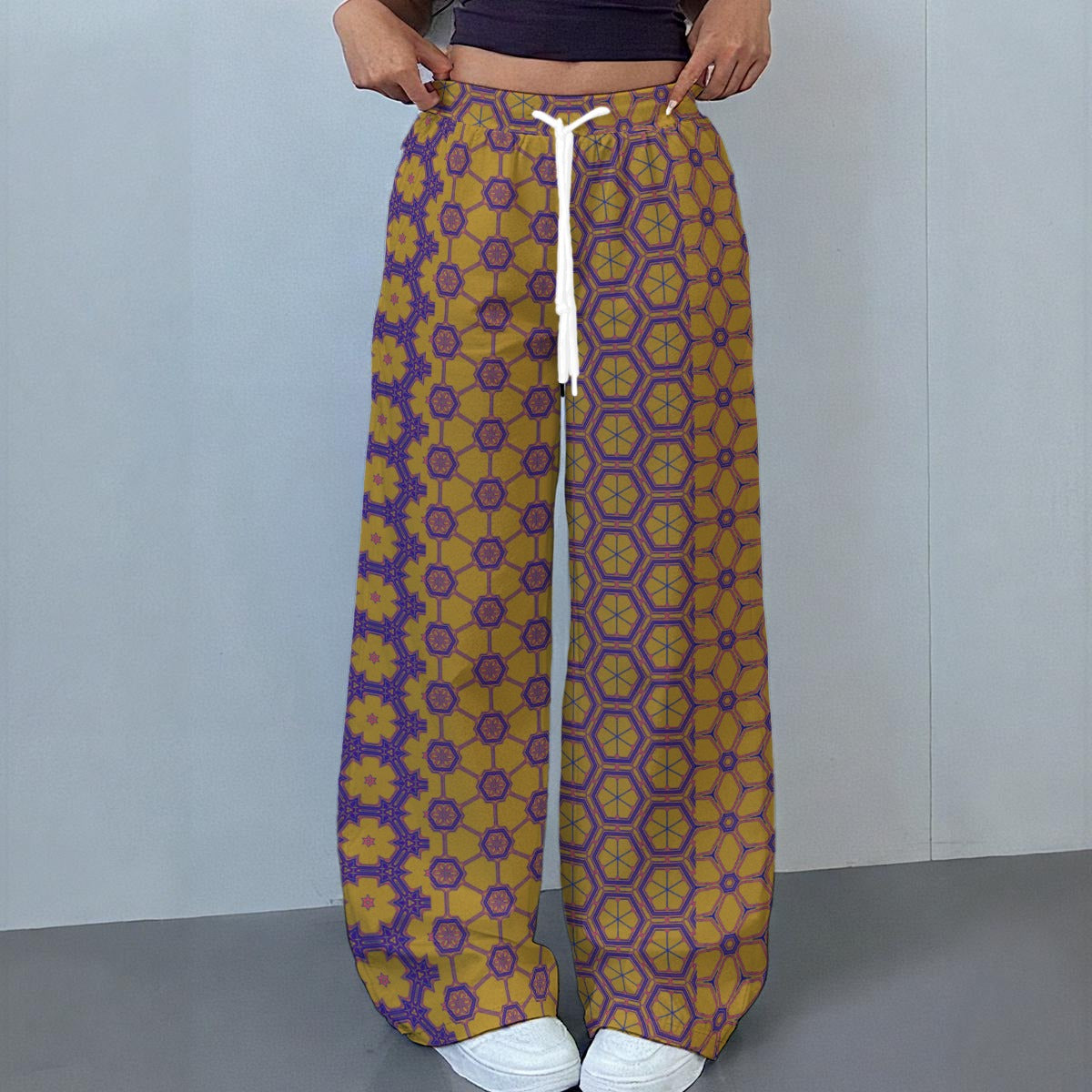 GoldenDharma - Drawstring Baggy Trousers