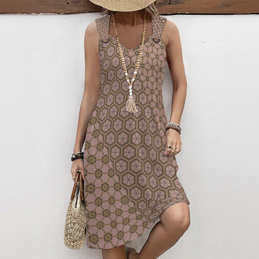 PalePink - Hoop Suspeder Dress