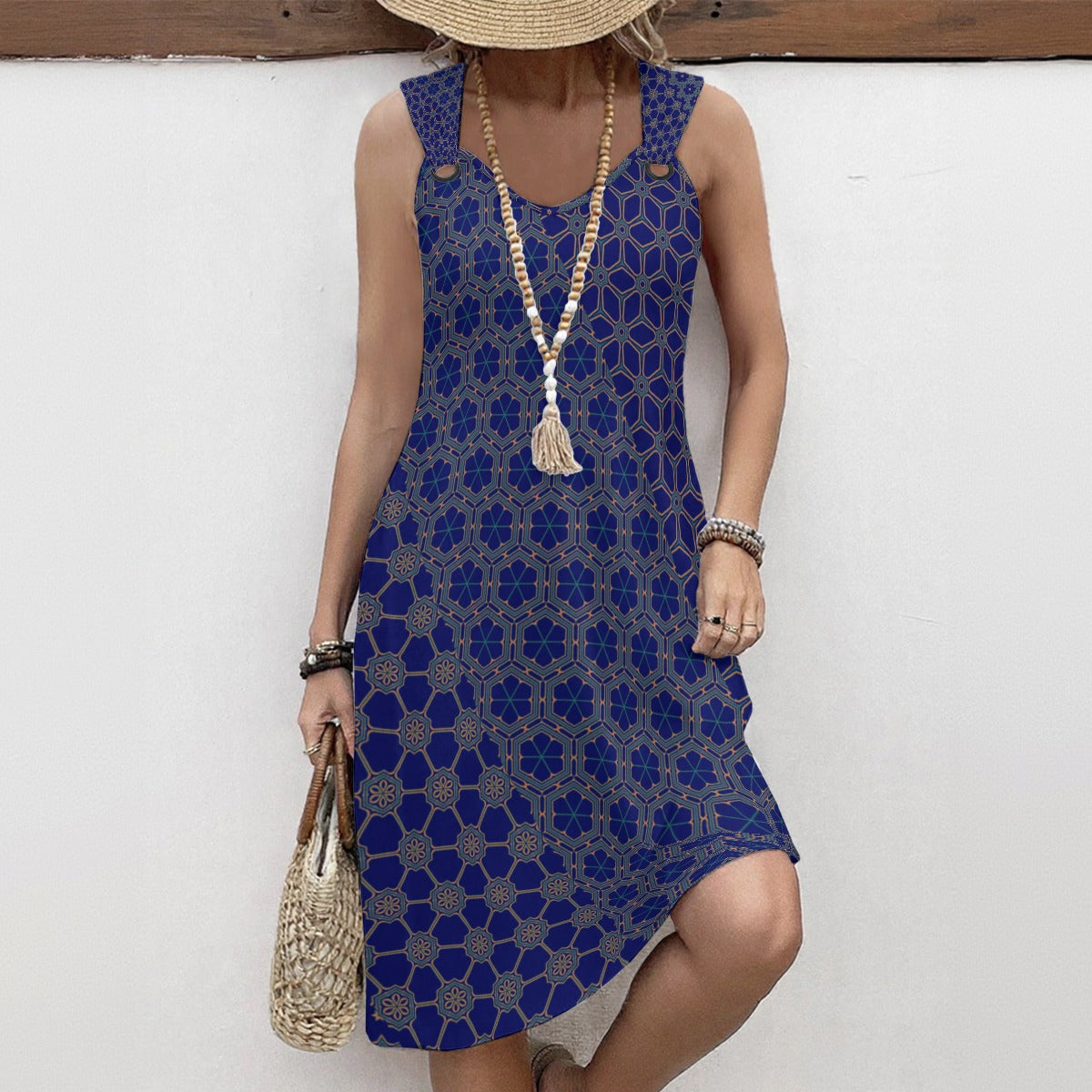 RegalNavy - Hoop Suspeder Dress