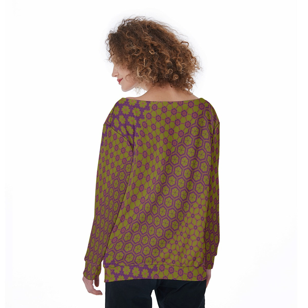 SplitPea - Off Shoulder Ssweatshirt