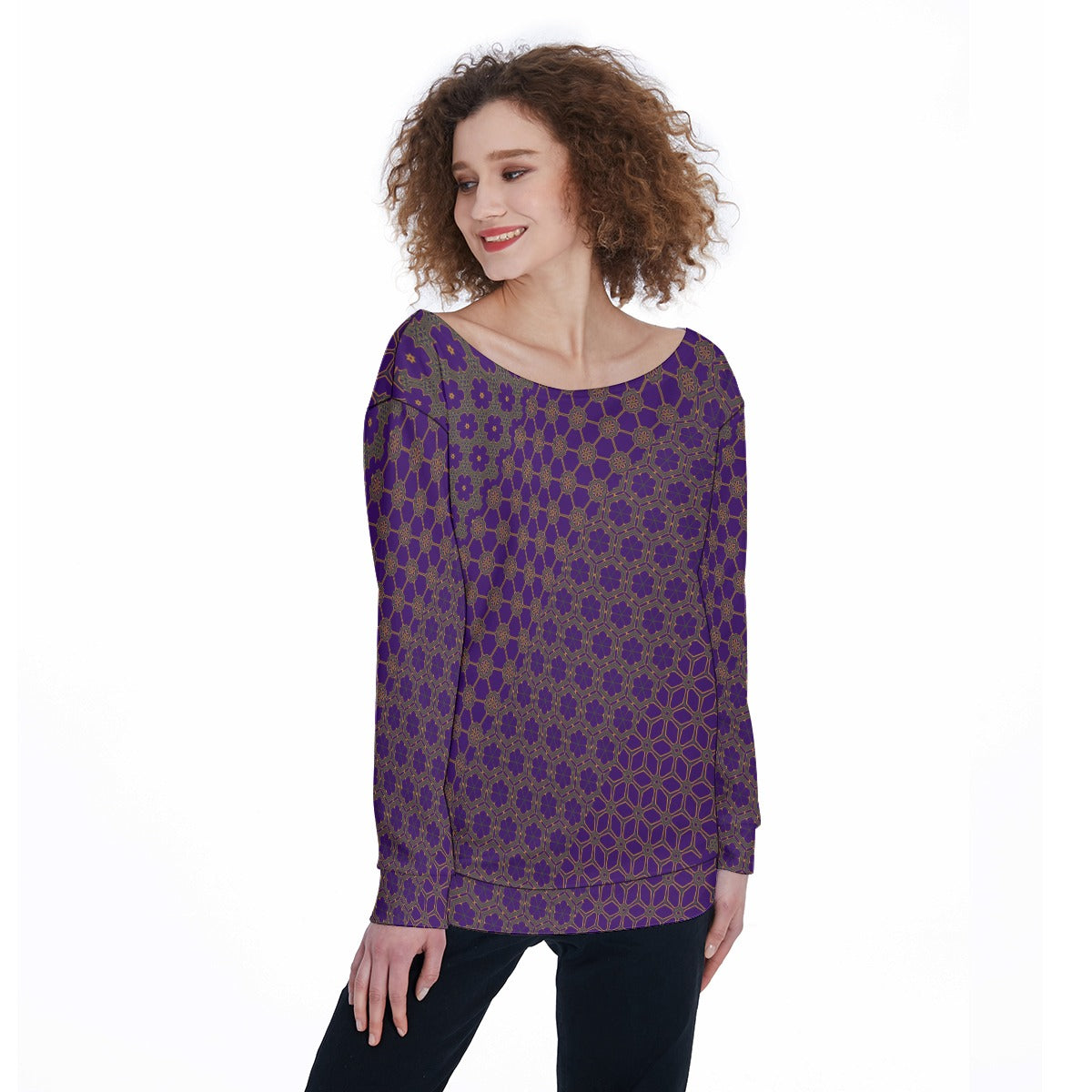 LakeShow - Off Shoulder Ssweatshirt