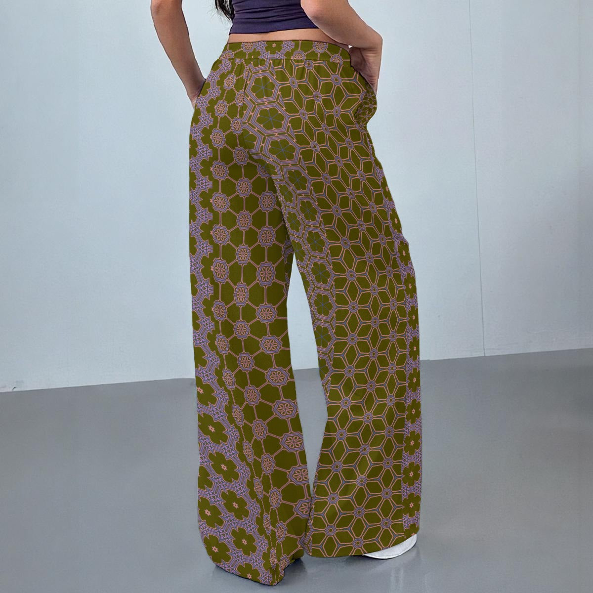 DesertSage - Drawstring Baggy Trousers