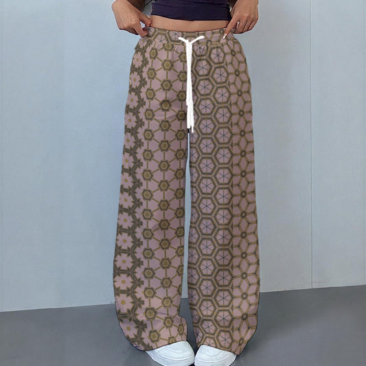 PalePink - Drawstring Baggy Trousers