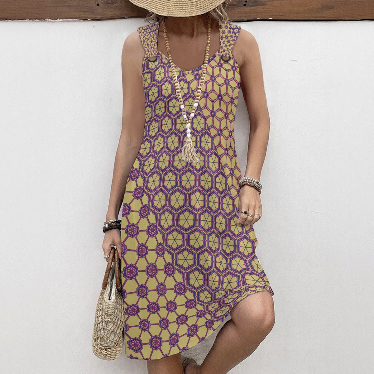 CornFlower - Hoop Suspeder Dress