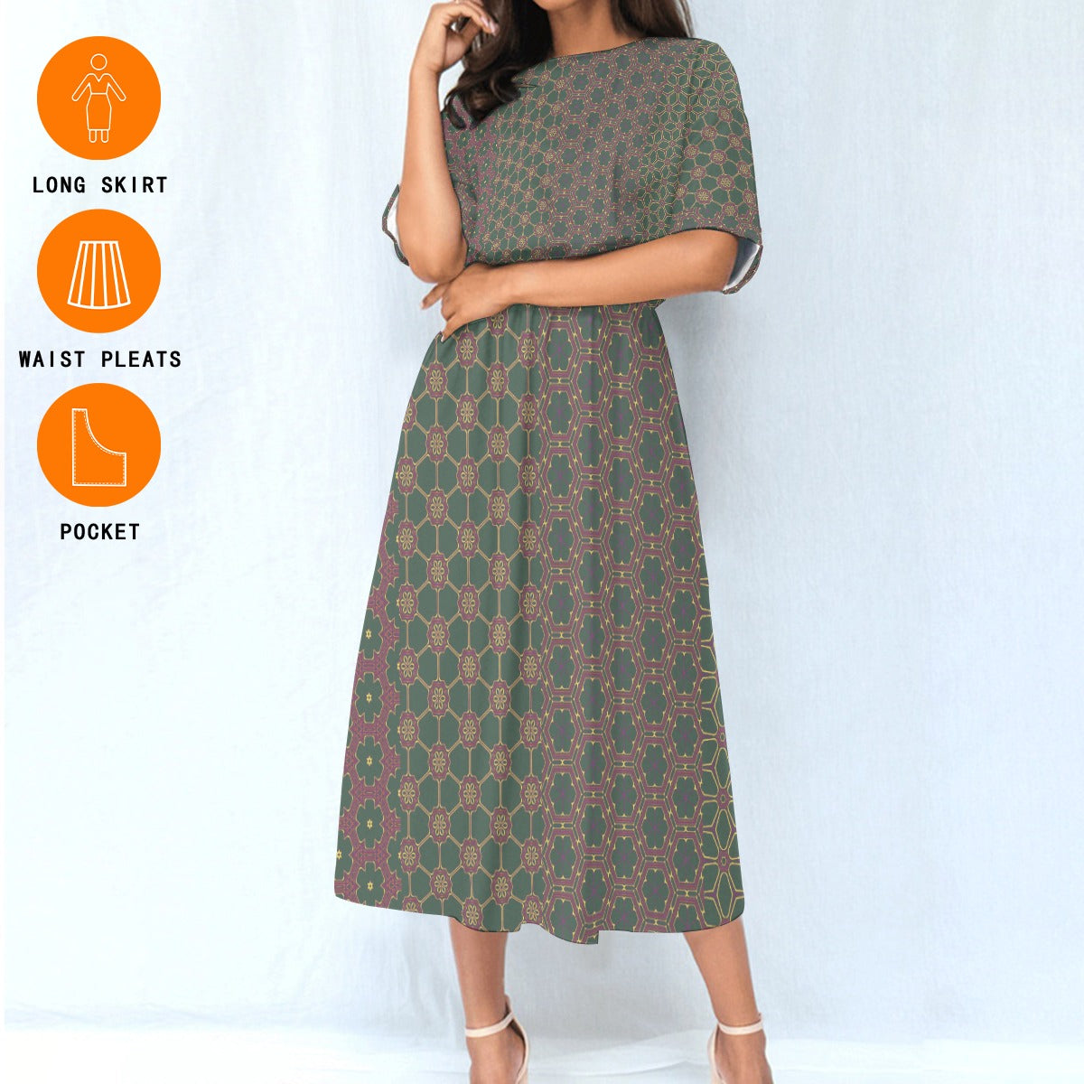 EucalyptusLeaf - Knee Length Dress