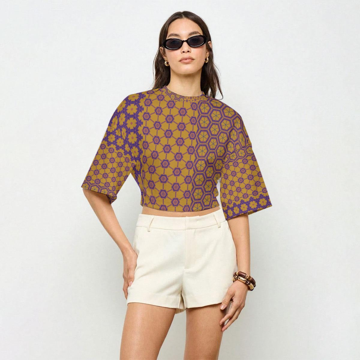 GoldenDharma - Casual Crop Top