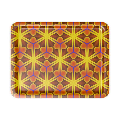 geometric pattern trays