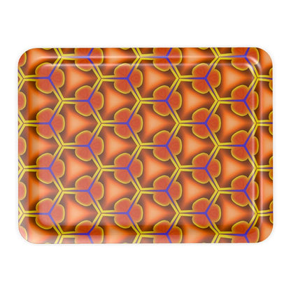 geometric pattern trays