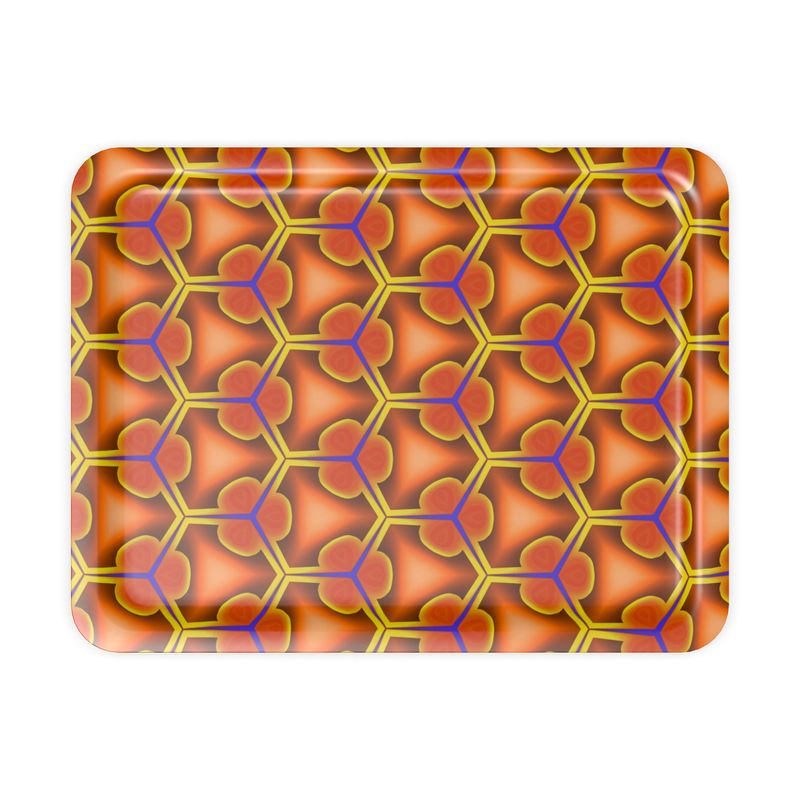 geometric pattern trays