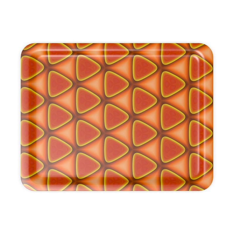 geometric pattern trays