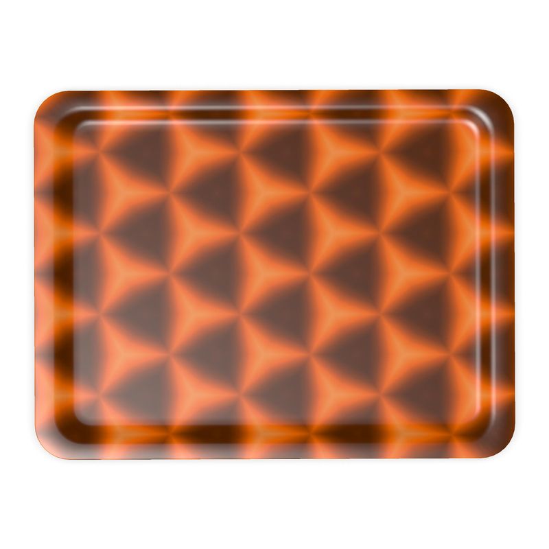 geometric pattern trays