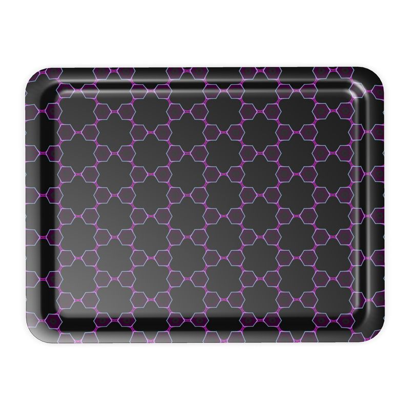 geometric pattern trays