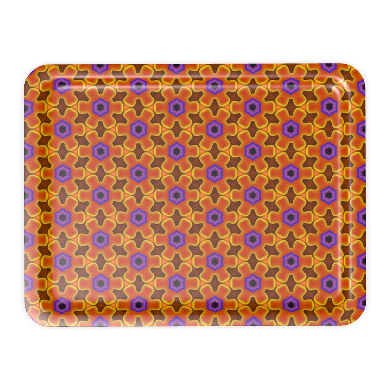 geometric pattern trays