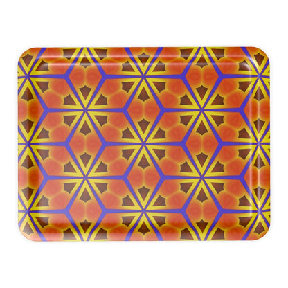 geometric pattern trays