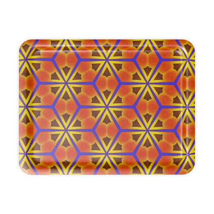 geometric pattern trays