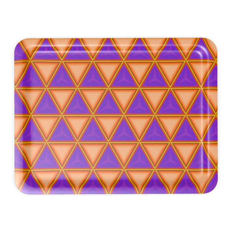 geometric pattern trays