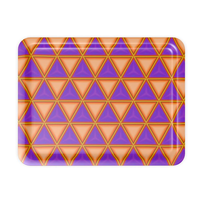 geometric pattern trays