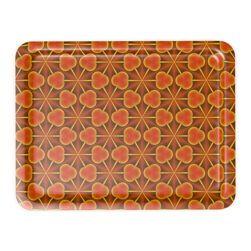 geometric pattern trays
