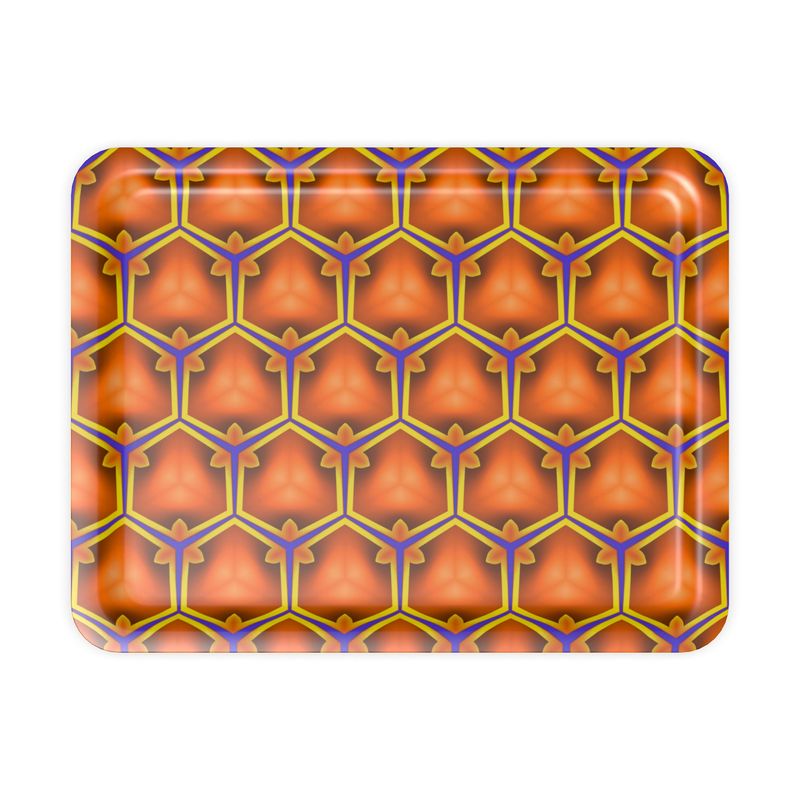 geometric pattern trays