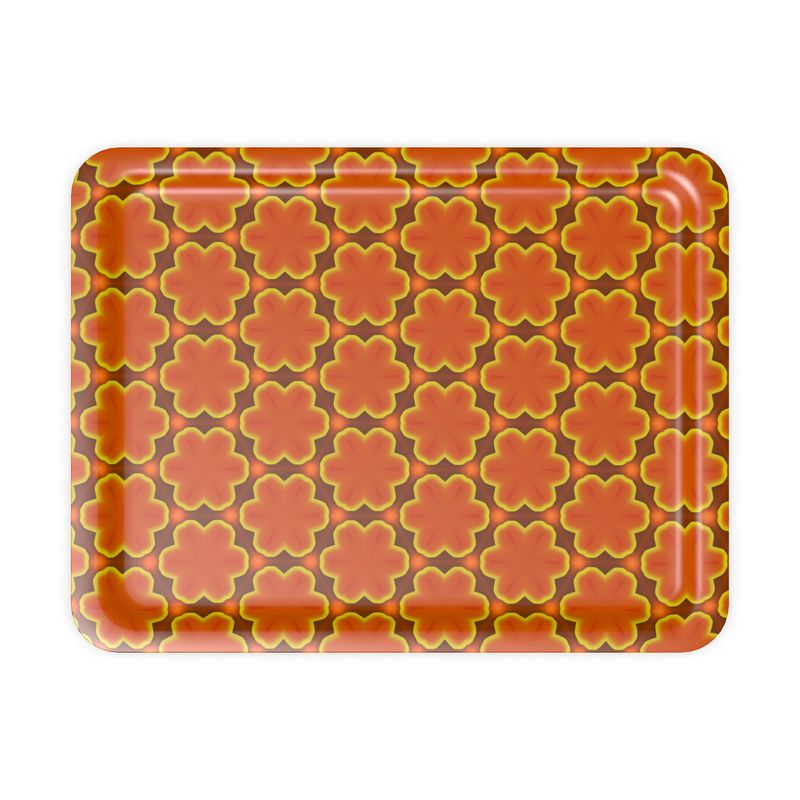 geometric pattern trays