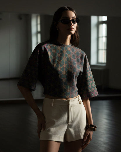 3/4 Sleeve Half Shirt