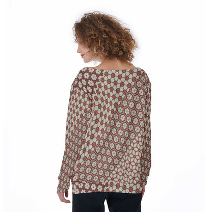 RainFlower - Off Shoulder Ssweatshirt