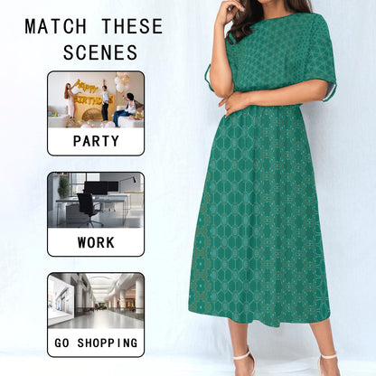 DivineCoral - Knee Length Dress