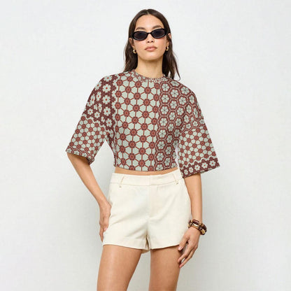 RainFlower - Casual Crop Top