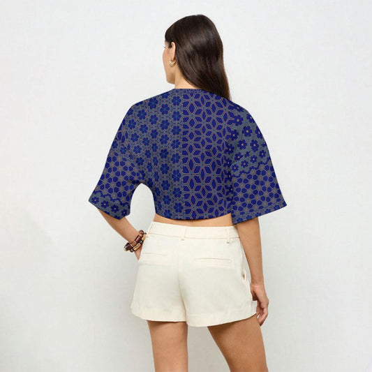 RegalNavy - Casual Crop Top