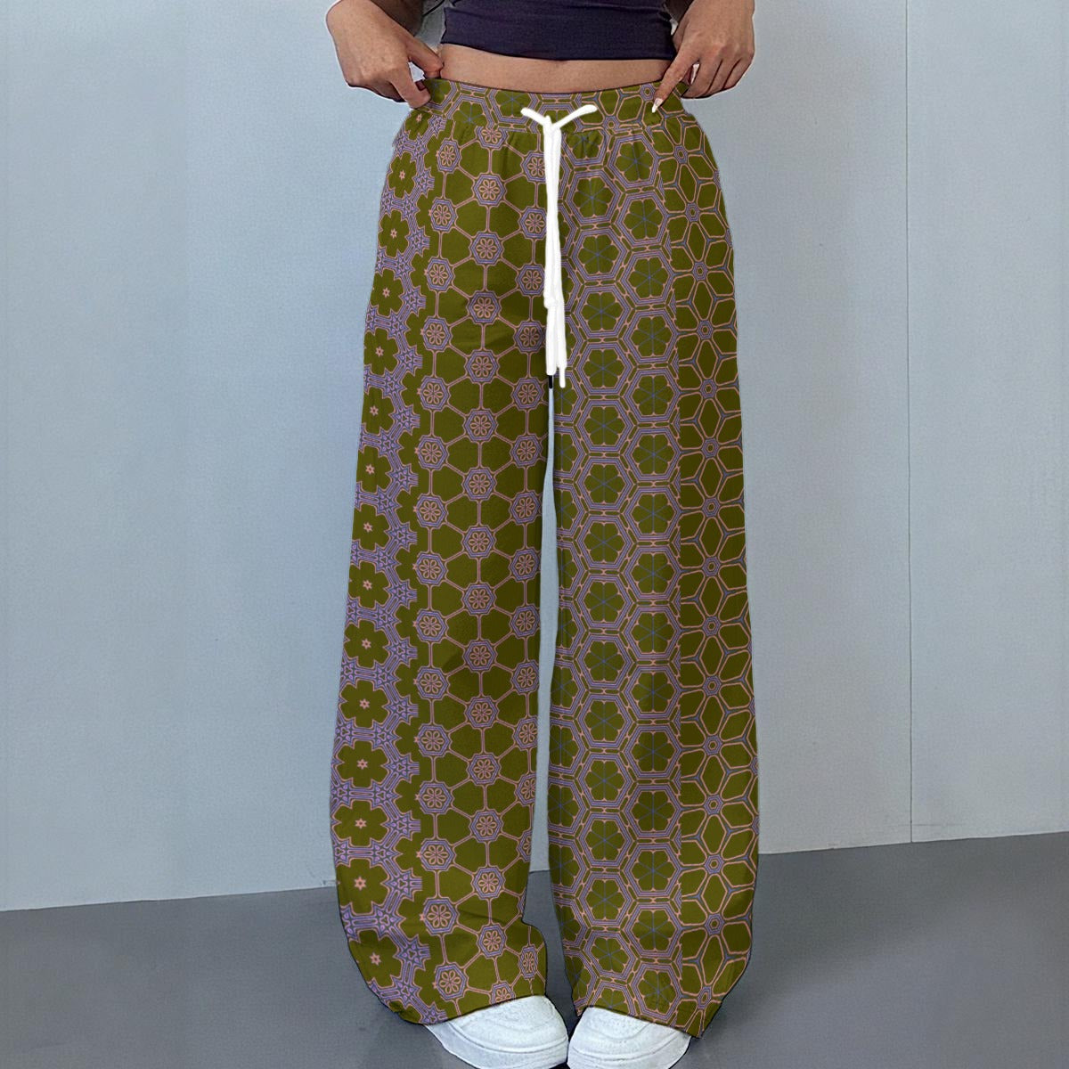 DesertSage - Drawstring Baggy Trousers