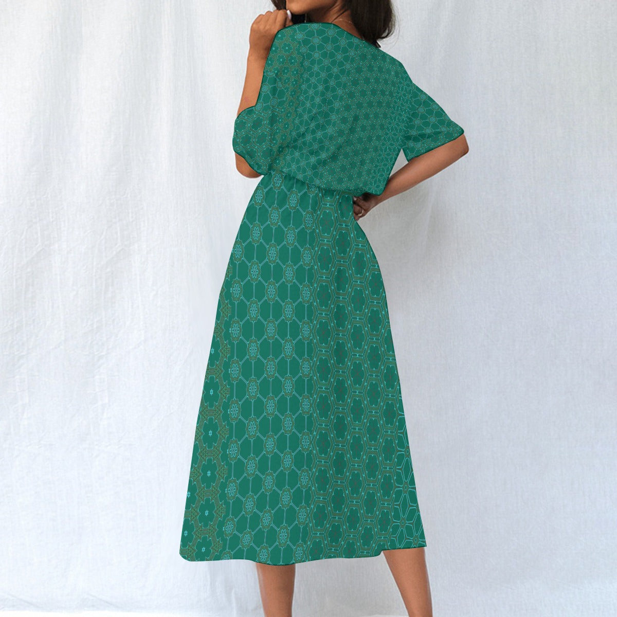 DivineCoral - Knee Length Dress