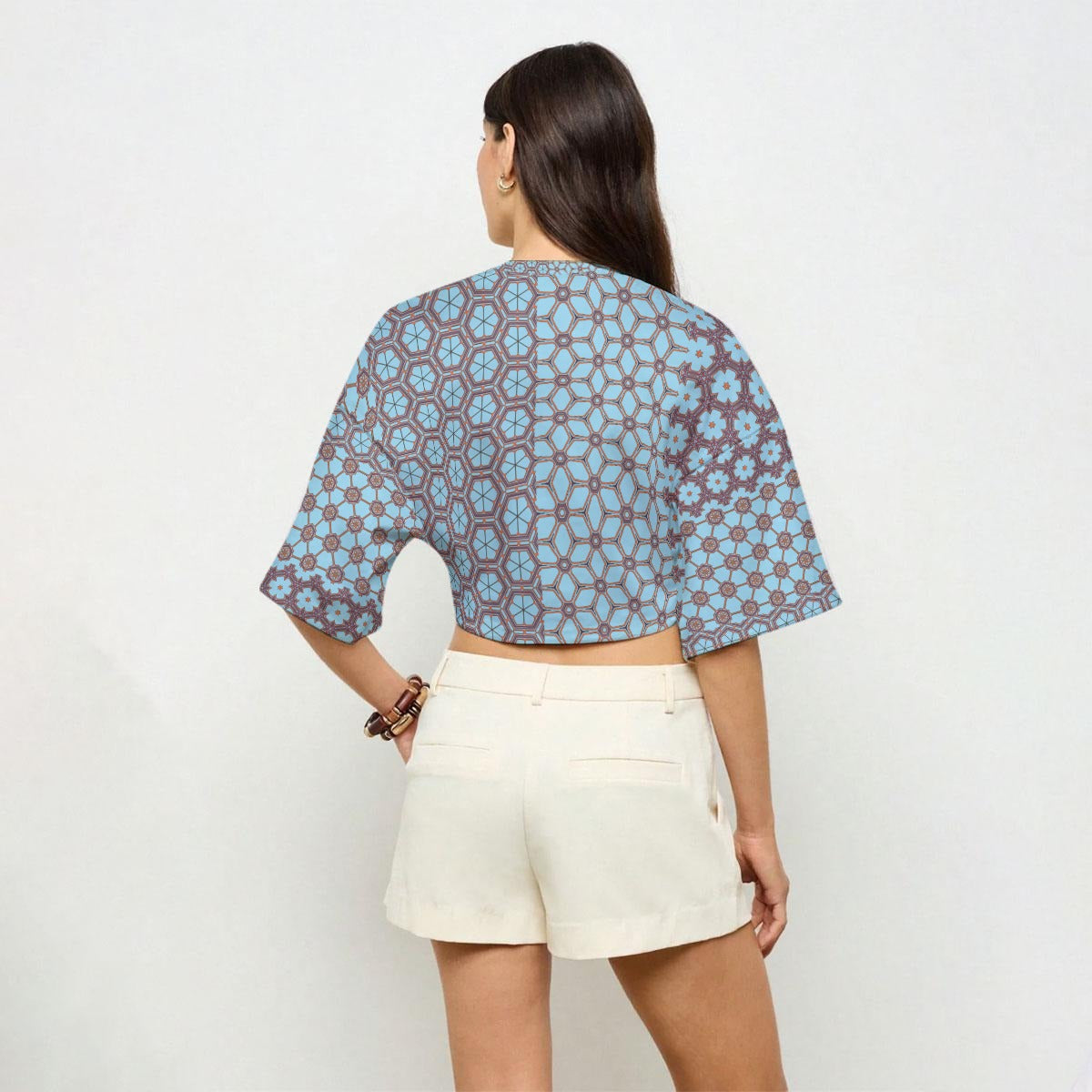 3/4 Sleeve Half Shirt