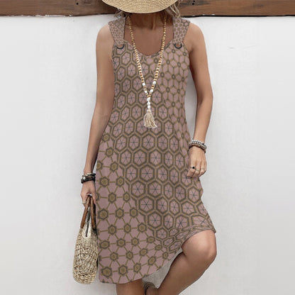 PalePink - Hoop Suspeder Dress