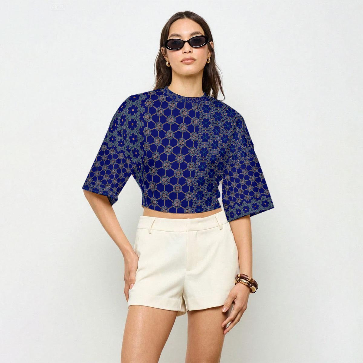 RegalNavy - Casual Crop Top