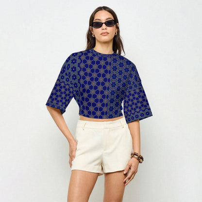 RegalNavy - Casual Crop Top