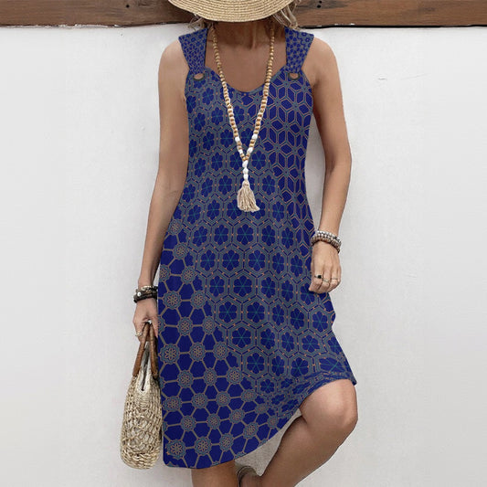 RegalNavy - Hoop Suspeder Dress