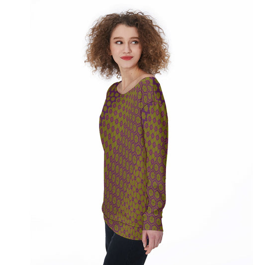 SplitPea - Off Shoulder Ssweatshirt