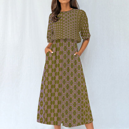 DesertSage - Knee Length Dress