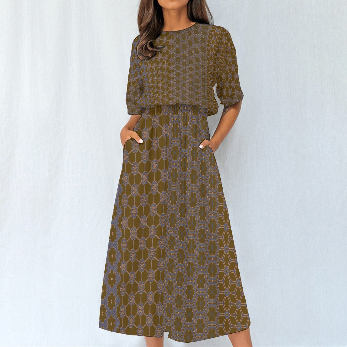 Grounded - Knee Length Dress