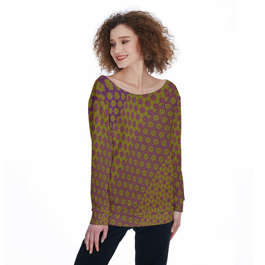 SplitPea - Off Shoulder Ssweatshirt