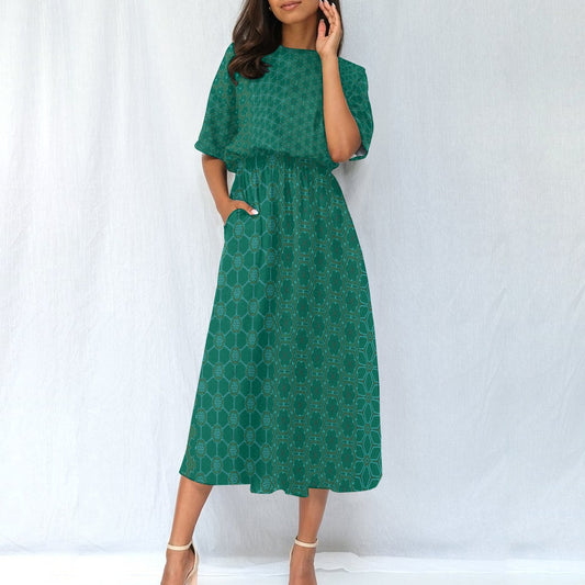 DivineCoral - Knee Length Dress