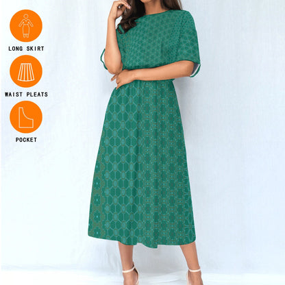 DivineCoral - Knee Length Dress