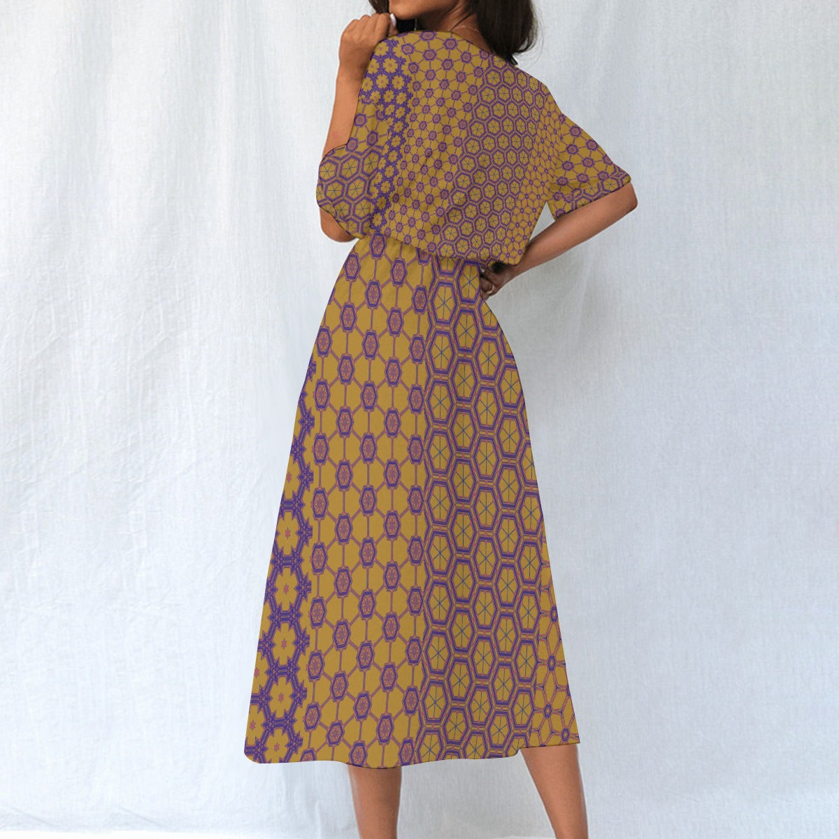 GoldenDharma - Knee Length Dress