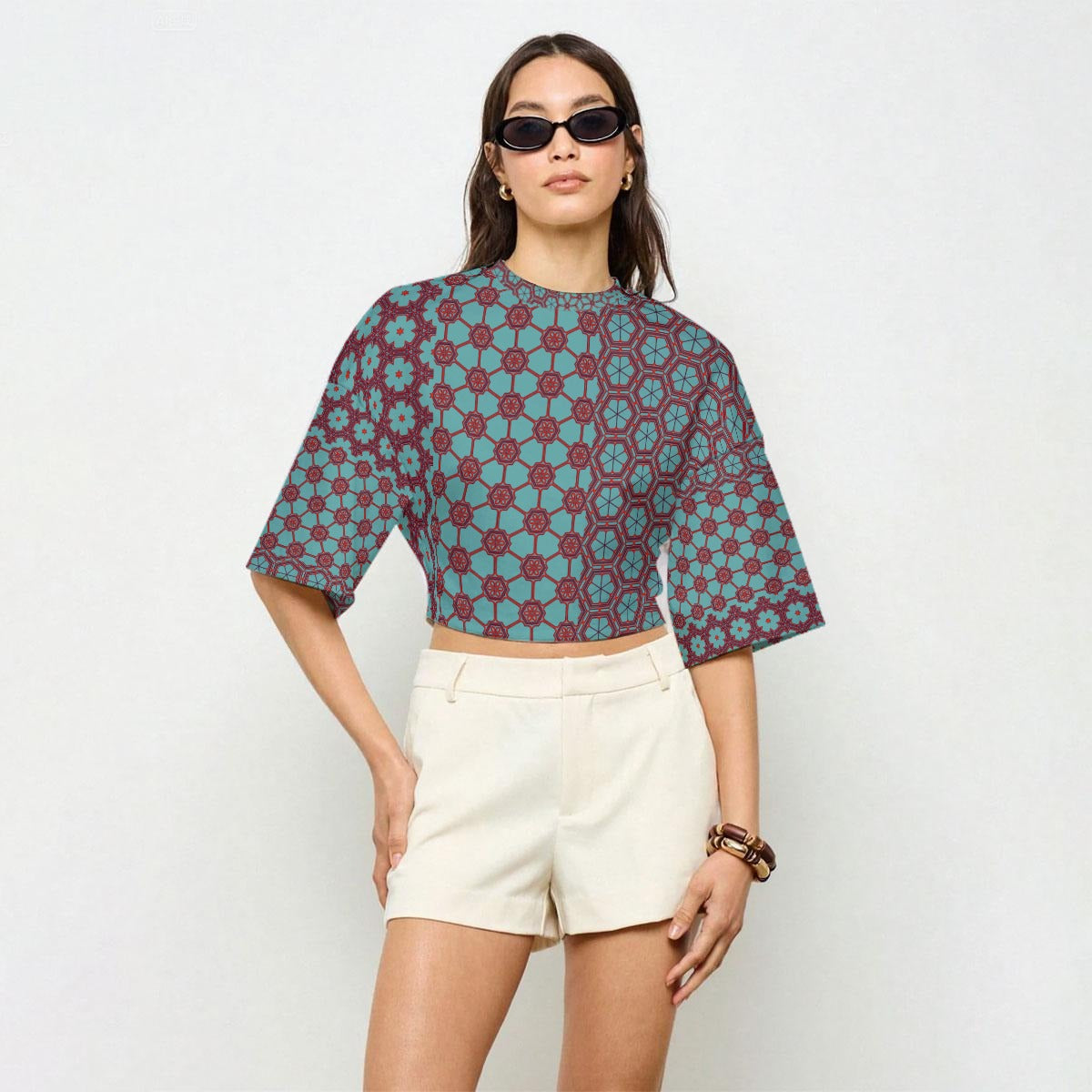 SultryCyan - Casual Crop Top