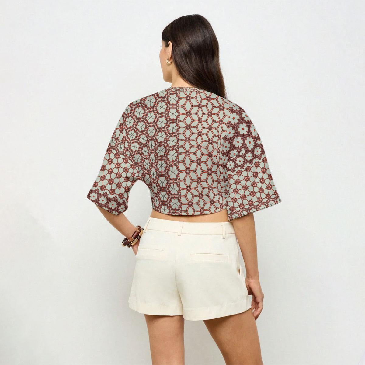 3/4 Sleeve Half Shirt