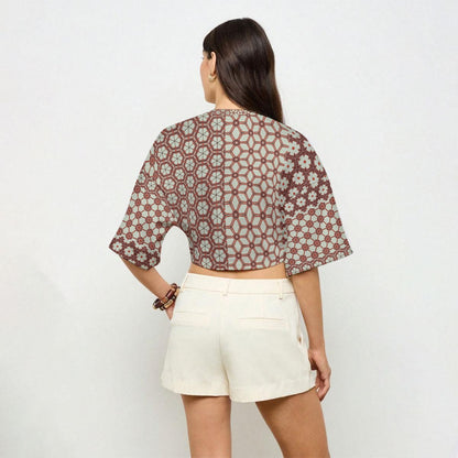 3/4 Sleeve Half Shirt