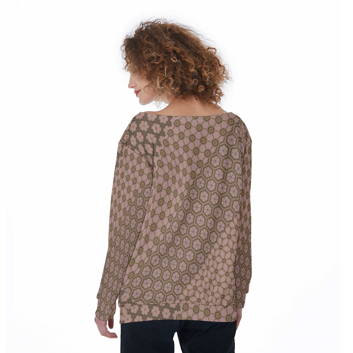 PalePink - Off Shoulder Ssweatshirt